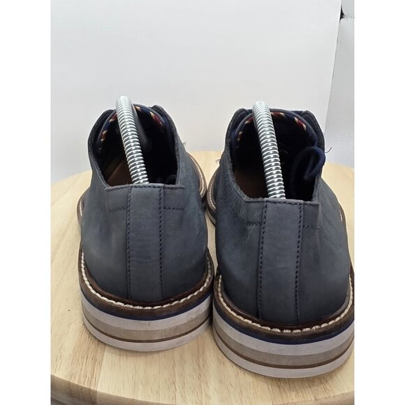 Bostonian Commonwealth Dezmin Plain Oxford Shoes - Men's 9 Navy Gently Used - Picture 5 of 9